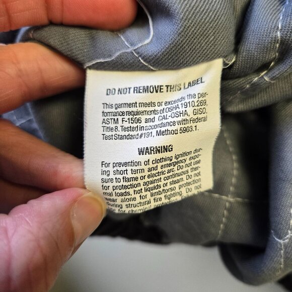 Workrite XXLarge Flame-Resistant Insulated Navy Blue Work Jacket With Knit Cuffs - Picture 14 of 16